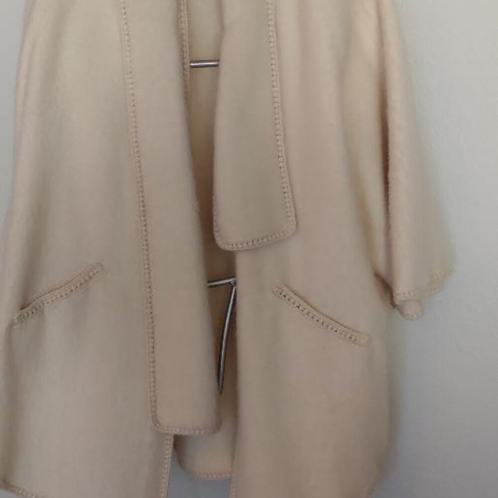 Alpaca cape with sleeves One size Handmade